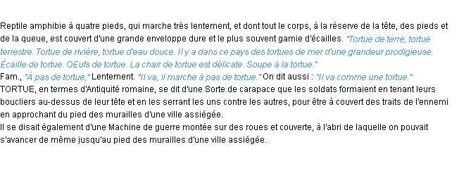 Définition tortue ACAD 1932