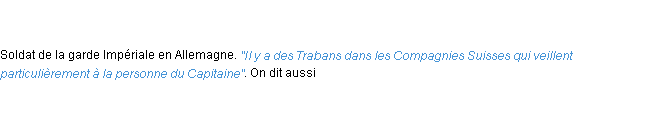 Définition traban ACAD 1798