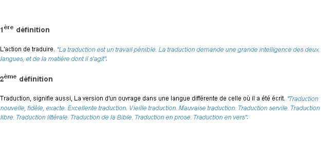 Définition traduction ACAD 1798