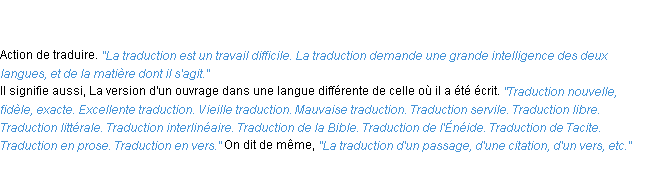 Définition traduction ACAD 1835