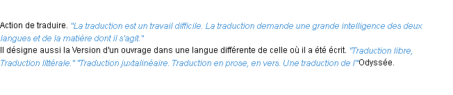 Définition traduction ACAD 1932