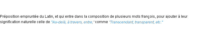 Définition trans ACAD 1798