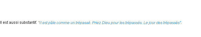 Définition trépassé ACAD 1798