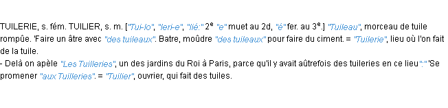 Définition tuileau JF.Feraud