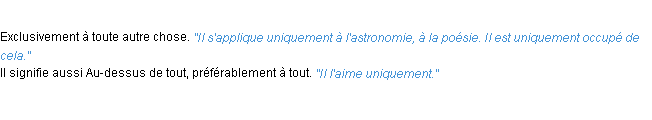 Définition uniquement ACAD 1932