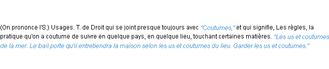 Définition us ACAD 1835