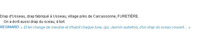 Définition usseau Emile Littré