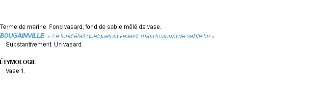 Définition vasard Emile Littré