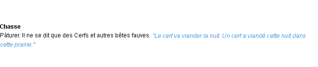 Définition viander ACAD 1932