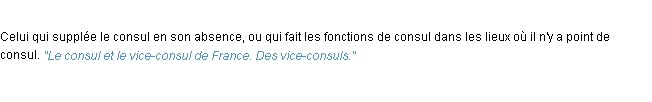 Définition vice-consul ACAD 1932