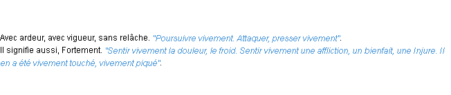 Définition vivement ACAD 1798