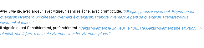 Définition vivement ACAD 1932