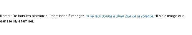 Définition volatille ACAD 1762