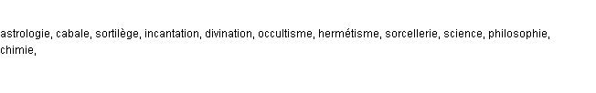 synonymes de alchimie