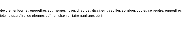 synonymes de engloutir