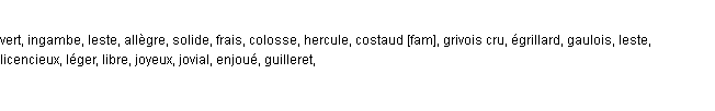 synonymes de gaillard synonymes de gaillard
