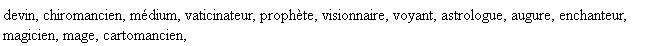 synonymes de sorcier synonymes de sorcier